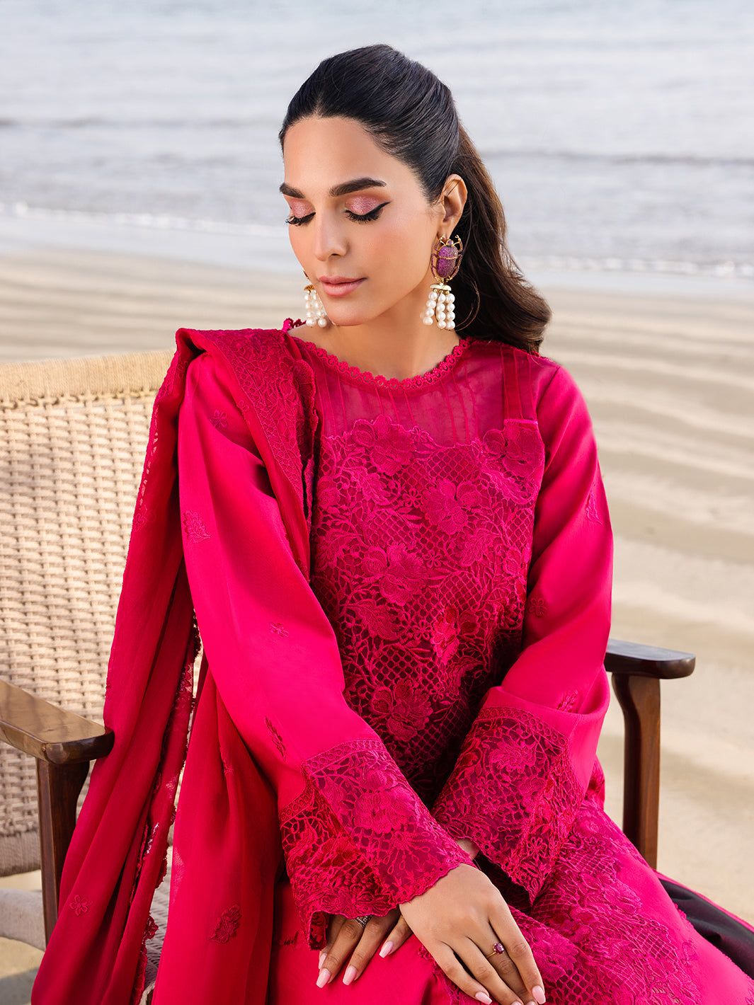 FAIZA FAISAL MARINE Luxury Lawn 25